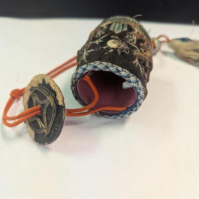Embroidered Vintage Hanging Container