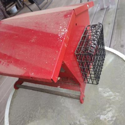 Heritage Farms Double Sided Metal Bird Feeder with Removable Suet Holders