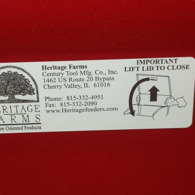 Heritage Farms Double Sided Metal Bird Feeder with Removable Suet Holders