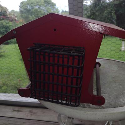 Heritage Farms Double Sided Metal Bird Feeder with Removable Suet Holders