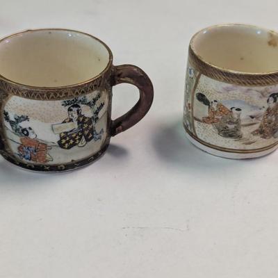Vintage Marked Asian Dishes