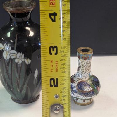 Vintage Chinese Cloisonne Vases