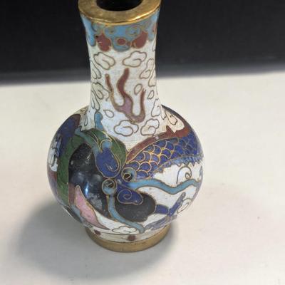 Vintage Chinese Cloisonne Vases