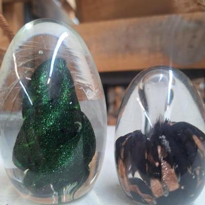 Glass paperweights
