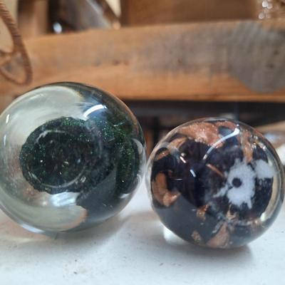 Glass paperweights