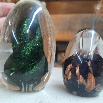 Glass paperweights