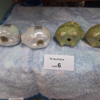 Pig salt and pepper shakers