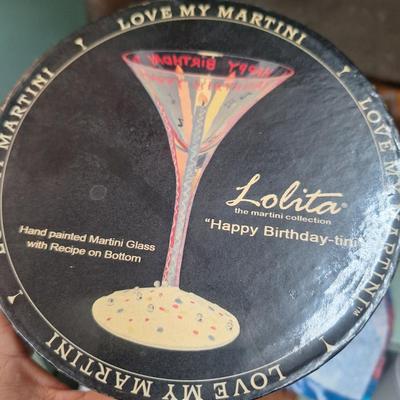 Happy Birthday martini glass