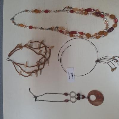 4 necklaces