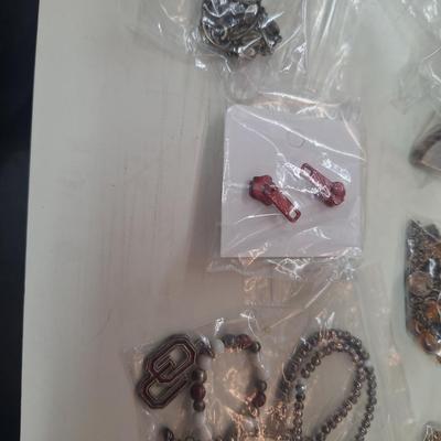 necklaces and earrings