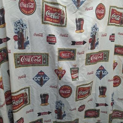 Coca Cola shower curtain