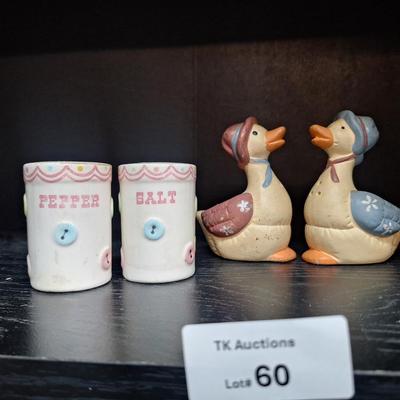 Salt and pepper shakers