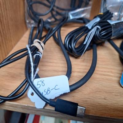 1 usb c, component, hdmi and other cables