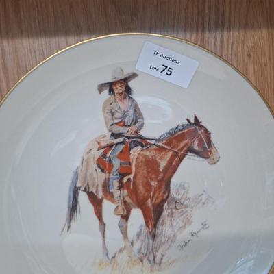 Frederic Remington collectible plate- Old Ramon