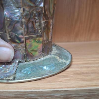 Abalone pitcher- bottom has damage