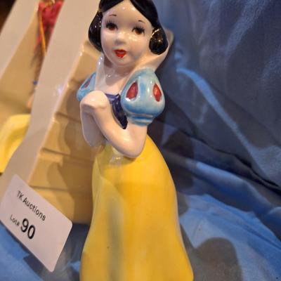 Disney snow white, Porcelain figurine and ornament (pvc?)