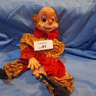 plastic clown- vintage