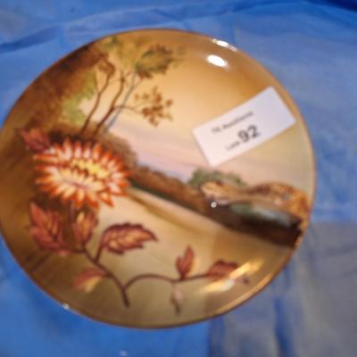 vintage Noritake hand painted saucer