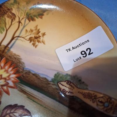 vintage Noritake hand painted saucer