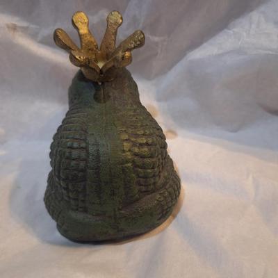 Cast iron Frog prince paperweight