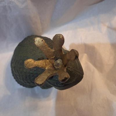 Cast iron Frog prince paperweight