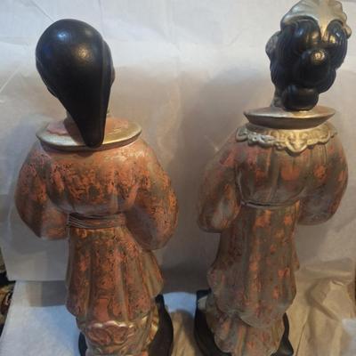 vintage asian ceramic figurines