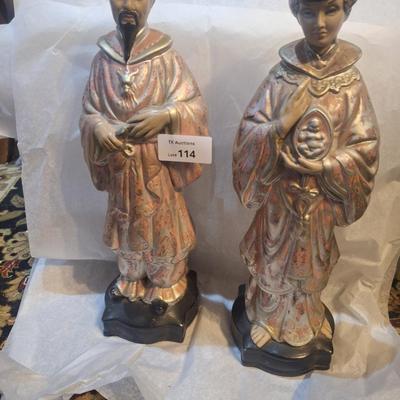 vintage asian ceramic figurines