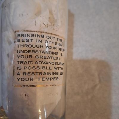 vintage Pisces Anchor Hocking zodiac glass