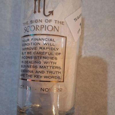 Vintage Scorpio Anchor Hocking zodiac glass