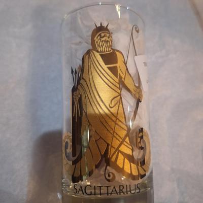 Vintage Sagittarius Anchor Hocking zodia glass