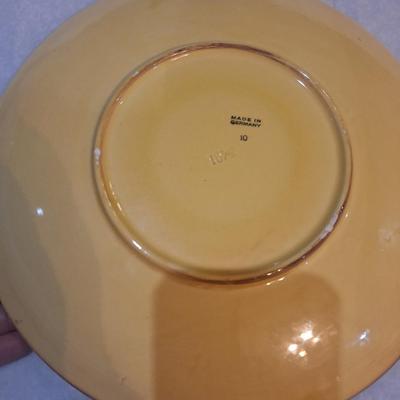 Vintage hand painted German plate