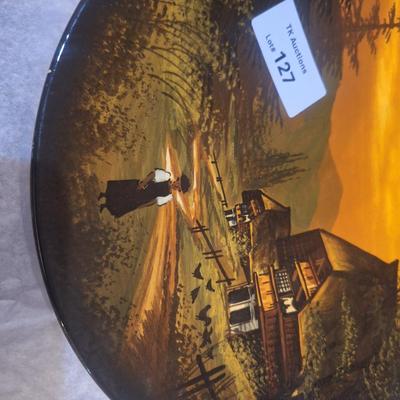 Vintage hand painted German plate