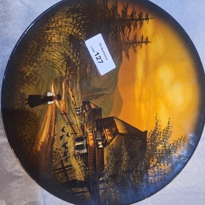 Vintage hand painted German plate