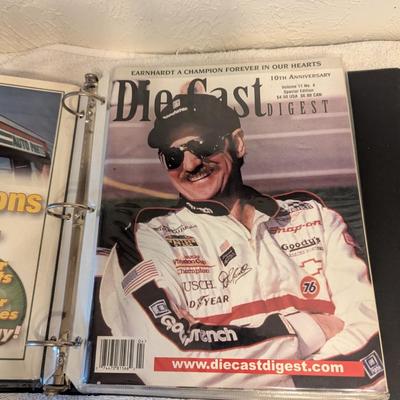 Dale Earnhardt memorbilia 2 ring binder