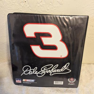 Dale Earnhardt memorbilia 2 ring binder