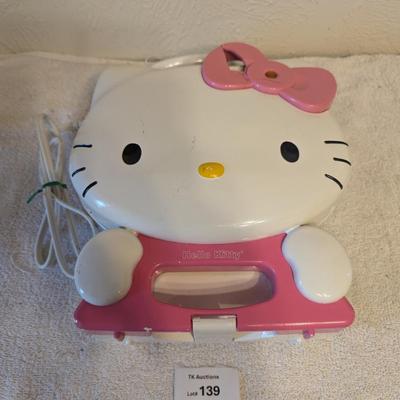 Hello Kitth Waffle Maker- tested and working