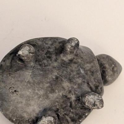 Carved turtle figurines possibly marble