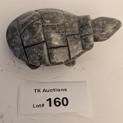 Carved turtle figurines possibly marble
