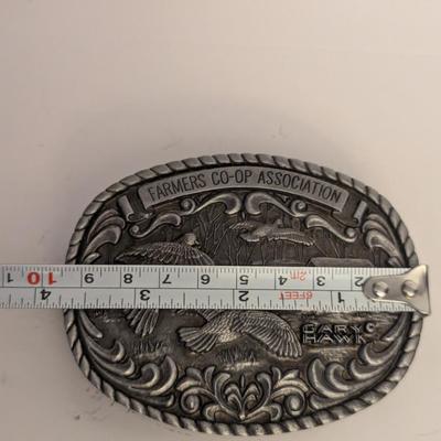 Farmers co-op belt buckle