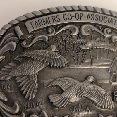 Farmers co-op belt buckle