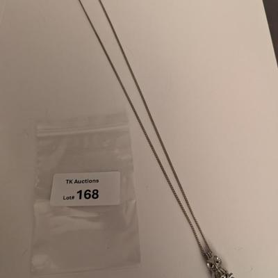 owl Pendant necklace- sterling chain