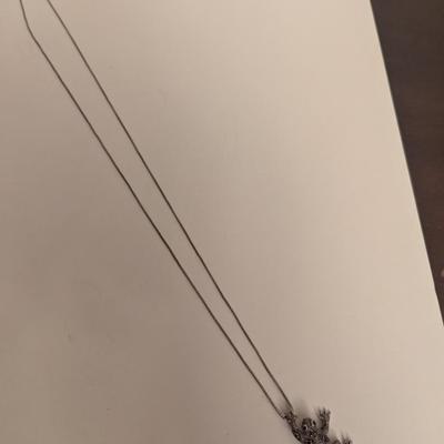 Frog Pendant with Sterling chain