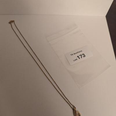 gold tone necklace