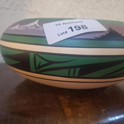 Fred harvey painted vase