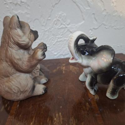 Bear and elephant - ceramic or similar