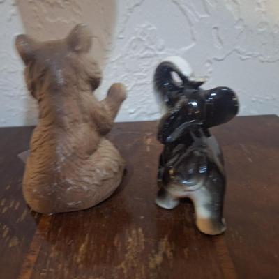Bear and elephant - ceramic or similar