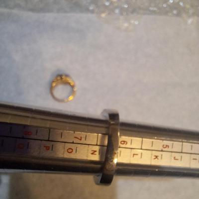 3 rings 2 are approx size 8 one is size 6