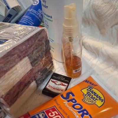 bandages, tissue and other misc items