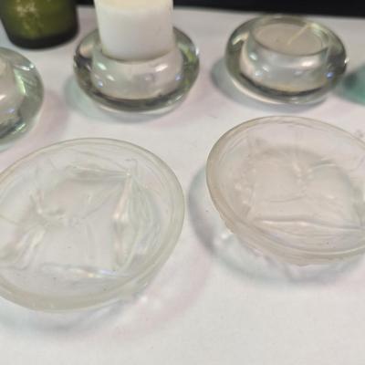 Several Styles Of Candle Holders