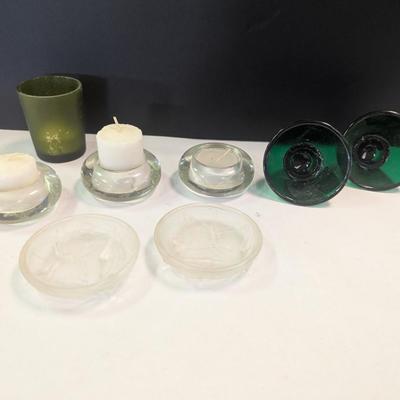 Several Styles Of Candle Holders